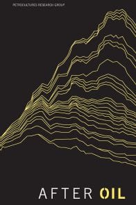 Cover of After Oil showing an image of an energy graph in vibrant yellow against a black background