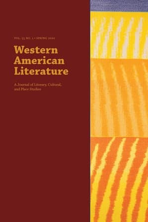 Cover of Western American Literature